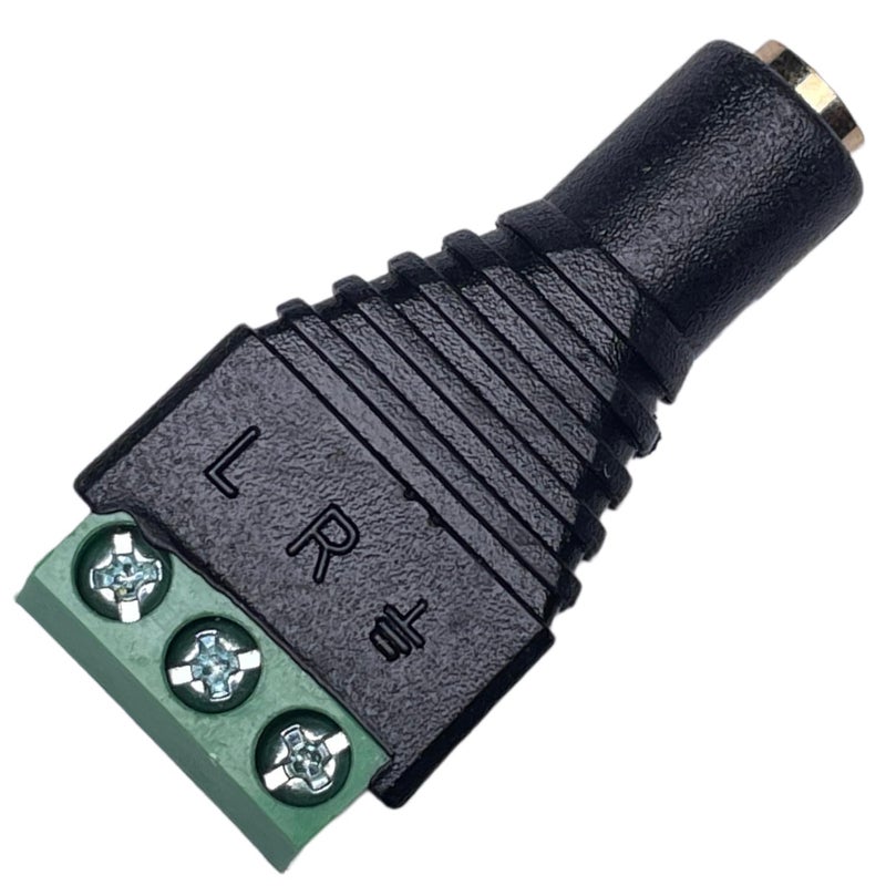 CESS 3.5mm Stereo TRS Female Jack to AV Screw Audio Terminal, Solder-Free, Quick Screw Connection for DIY, Test, Measurement, Surveillance, Engineering, 3-Screw Terminal Block Headphone Connector (4 Pack) - Image 4